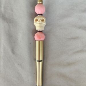 IVORY 3D SKULL beaded pen💀